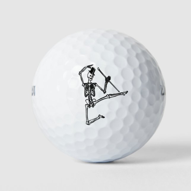 Tanzskelett Golfball (Vorderseite)