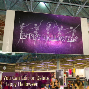 Tanzskelett Halloween-Party Tanzen Party Banner