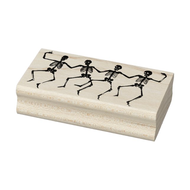 Tanzskelette Gummistempel (Stempel)
