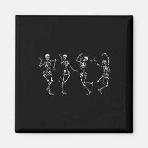 Tanzskelette Halloween-Tanz des Todes Macabre Magnet