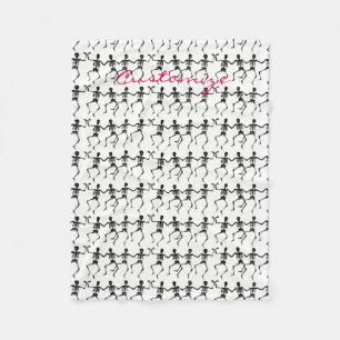 Tanzskelette Halloween Thunder_Cove Fleecedecke