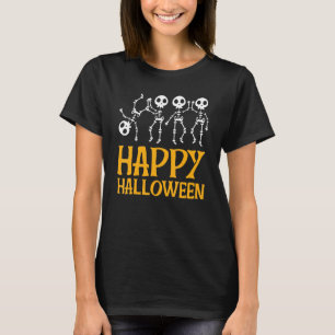 Tanzskelette Happy Halloween T-Shirt