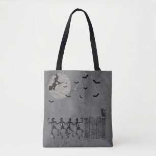 Tanzskelette in der Nacht Tasche