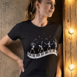 Tanzskelette Keyboard Music Teacher T - Shirt