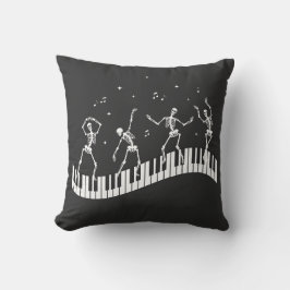 Tanzskelette Keyboard Music Teacher T - Shirt Kissen
