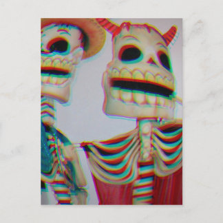 Tanzskelette Postkarte