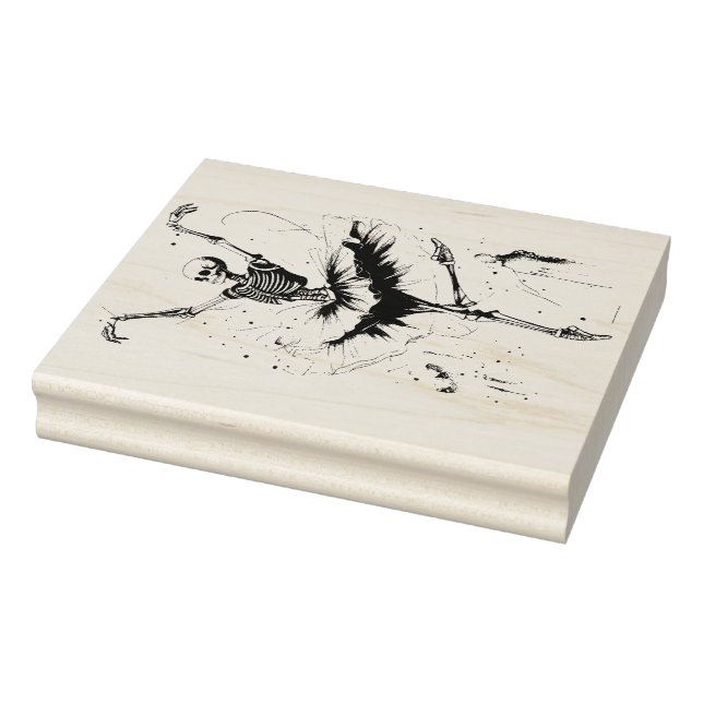 Tanzskelette Rubber-Briefmarke Gummistempel (Stempel)