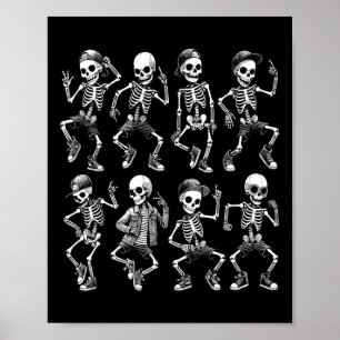 Tanzskelette Tanz Challenge Boys Girl Kinder H Poster