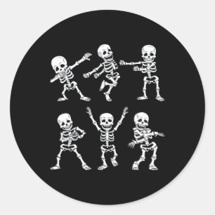 Tanzskelette Tanz Challenge Boys Girl Kinder H Runder Aufkleber