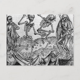 Tanzskelette, 'Tanz des Todes' Postkarte