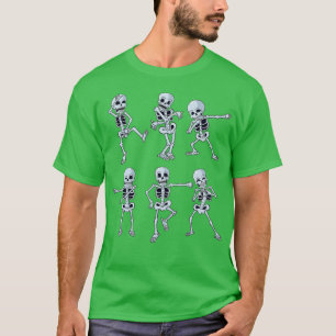 Tanzskeletten, die Skelett-Dab-Boys-Girls betäuben T-Shirt