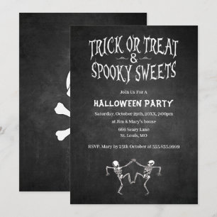 Tanzskeletts-Halloween-Party Einladung