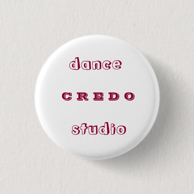 Tanzstudio KREDO Button (Vorderseite)