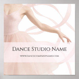 Tanzstudio-Lehrer Soft Pink Poster