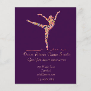Tanzstudio Tanzunterricht Geschäft Flyer