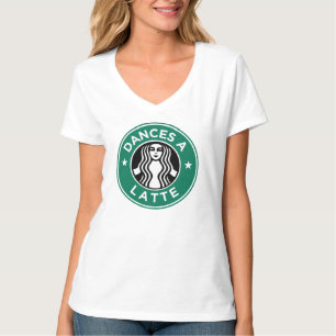 Tanzt ein Latte-T-Shirt T-Shirt