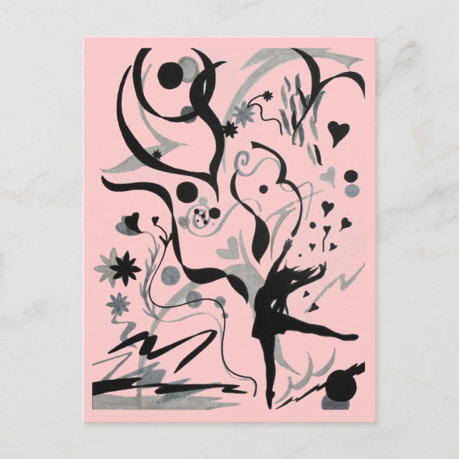 Tanzt verrückt! postkarte (Vorderseite)