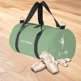 Tanztasche | Green Initials Name Duffle Bag