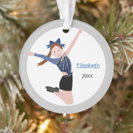 Tanzteam Performer mit braunem Haar Ornament