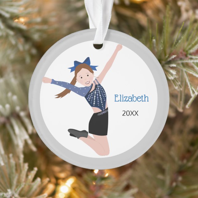 Tanzteam Performer mit braunem Haar Ornament (Baum)