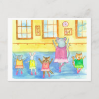 Tanztiere Raccoon Maus Kitten Bunny