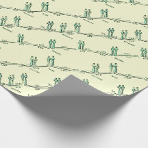 Tanzunterricht Geschenkpapier (Gelb)