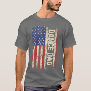 Tanzvater US Amerikanischer Flaggentänzer Tanzende T-Shirt