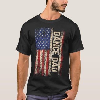 Tanzvater US Amerikanischer Flaggentänzer Tanzende T-Shirt