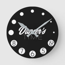 Tanzzeit. Runde Wanduhr