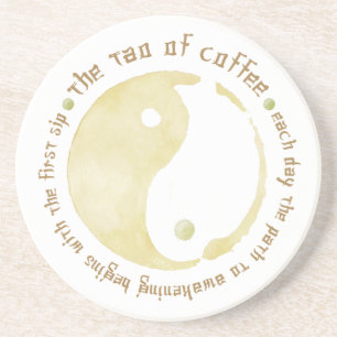 Tao der Kaffee-Tasse Sandstein Untersetzer