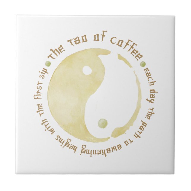 Tao des Kaffeefliesen Fliese (Vorderseite)