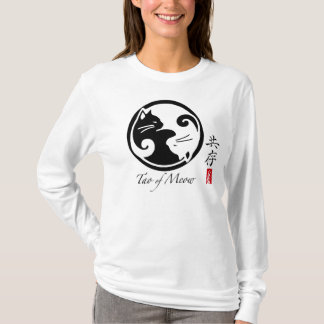 Tao T-shirt à capuchon de douille de Meow de long