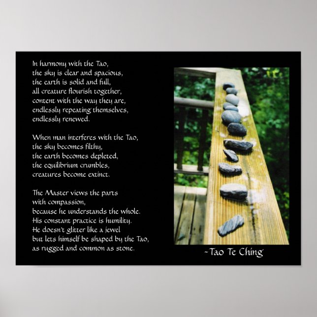 Tao Te Ching #39 Poster (Vorne)