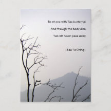 Tao Te Ching No.1/ Carte Postale