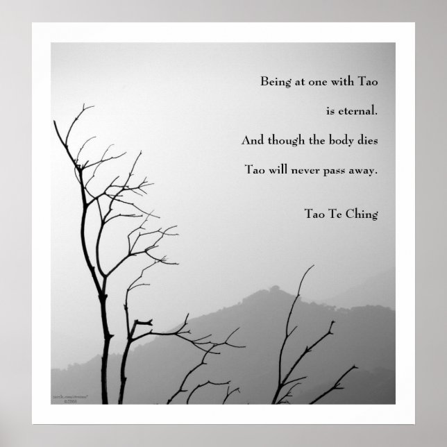 Tao Te Ching No.1 / Poster (Vorne)