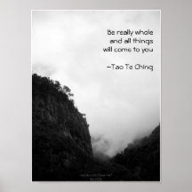 Tao Te Ching No.2/ Poster