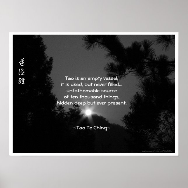 Tao Te Ching No.3/ Poster (Vorne)