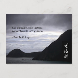 Tao Te Ching No.7 Postkarte