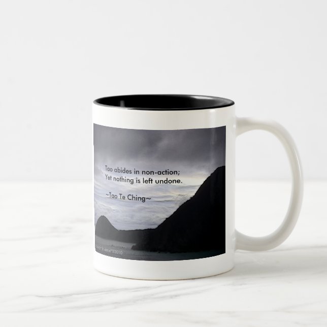 Tao Te Ching No.7/ Zweifarbige Tasse (Rechts)
