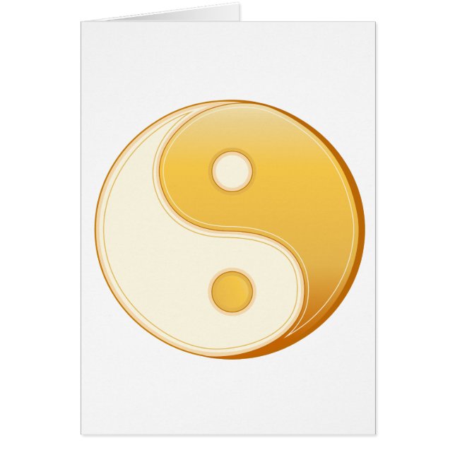 Taoismen-Symbol-Grußkarte (Vorne)