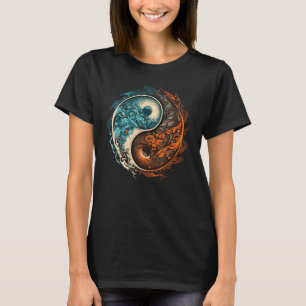 Taoismus Yin Yang Symbol auf Zen Taijitu Y T-Shirt