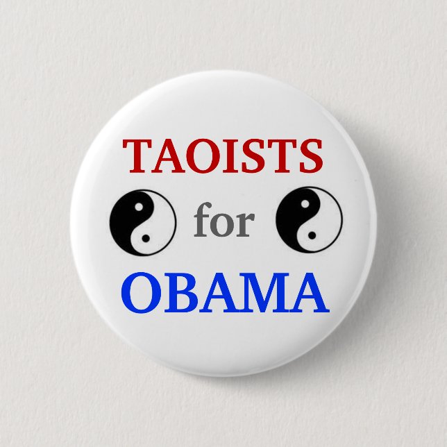Taoists für Knopf Obama 2012 Button (Vorderseite)