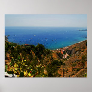 Taormina Ansicht 1 Poster