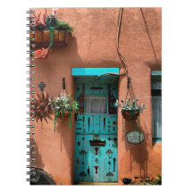 Taos Adobe Blue Door Foto