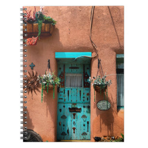 Taos Adobe Blue Door Foto Notizblock