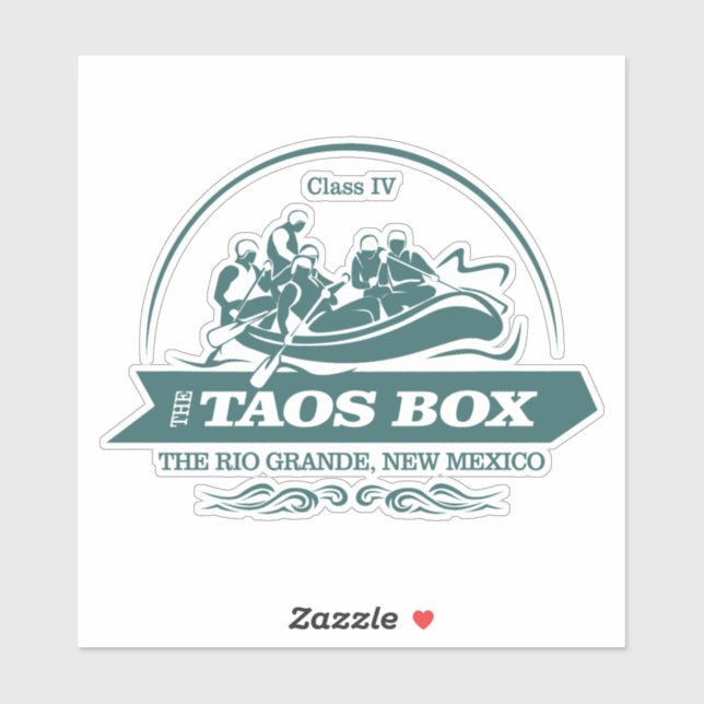 Taos Box (Rio Grande)(Rafting 2) Aufkleber (Blatt)