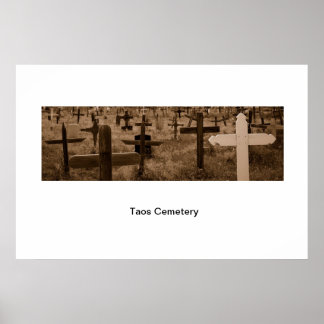 Taos Cemetary Poster