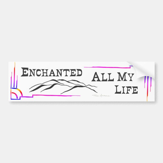 TAOS MOUNTAINS BUMPER STICKER AUTOAUFKLEBER (Vorne)