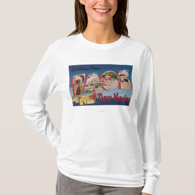 Taos, neuer MexicoLarge Buchstabe ScenesTaos, T-Shirt (Vorderseite)