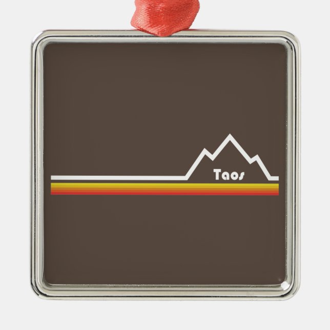 Taos, New Mexico Ornament Aus Metall (Vorne)